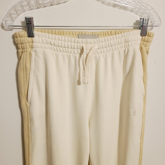 Everlane | Women's White and Tan Colorblock Track Joggers (Size Small) - Picture 4 of 16